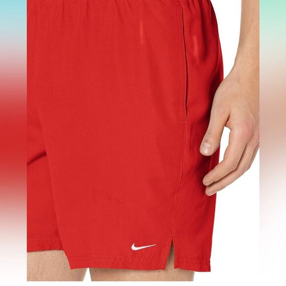 Nike Men's Swim Shorts 7" Volley Shorts Swim Trunks Red Size‎ M - Picture 3 of 3